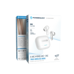 Powerology Gaming Earbuds - 6 Mic Hybrid ANC + ENC True Wireless Buds TDRA Approved