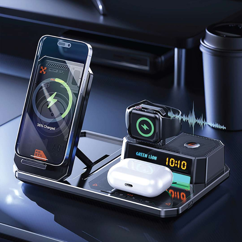 Green Lion 6 IN 1 Multifunctional Wireless Charger