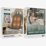 Green Lion Massage Cushion with Heating Function and Lumbar Support