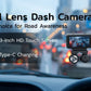 Powerology Dual Lens Dash Camera - 24 hour car surveillance