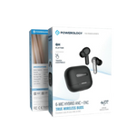 Powerology 6 Mic Hybrid ANC + ENC True Wireless Buds