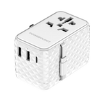 Powerology GaN 20W PD Universal Adapter Retractable Type-C Cable