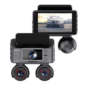 Powerology SENTRA DASH CAMERA WITH 3 LENSES & REAR CAMERA