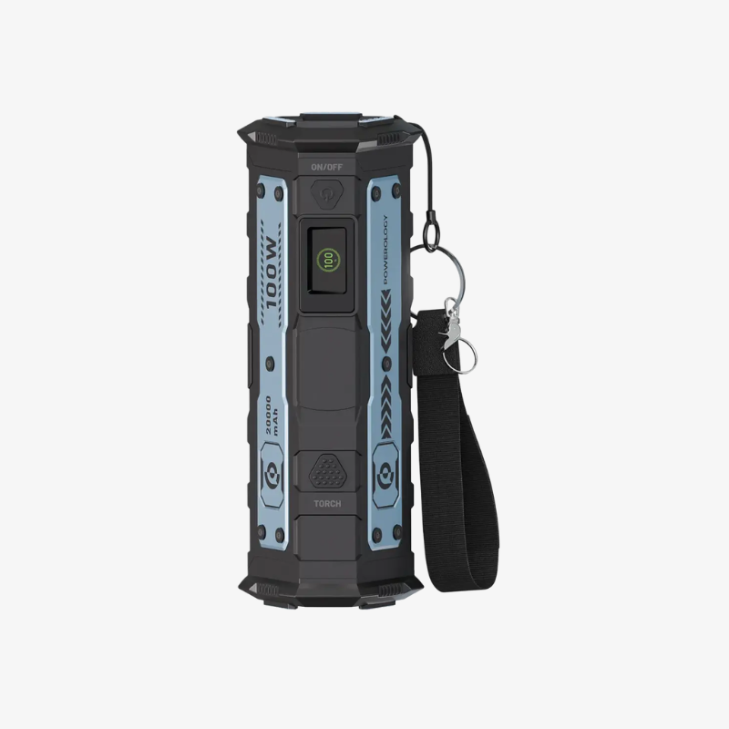 Powerology TorchPower 20000mAh Power Bank  Built-in Flashlight