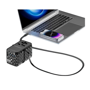 Powerology Universal GaN 85W Super Charger Retractable Type-C Cable