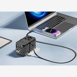 Powerology Universal GaN 85W Super Charger Retractable Type-C Cable